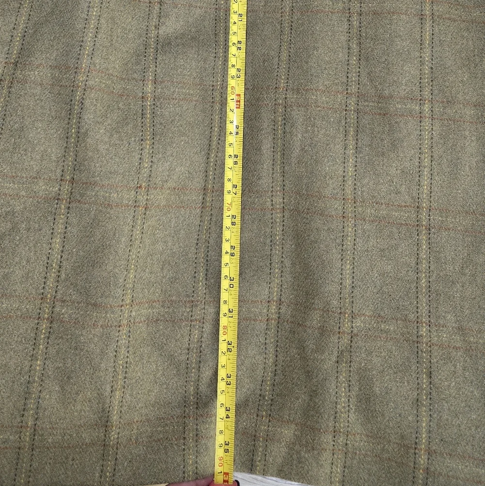 Barbour Green Check Military Coat - Picture 14 of 15